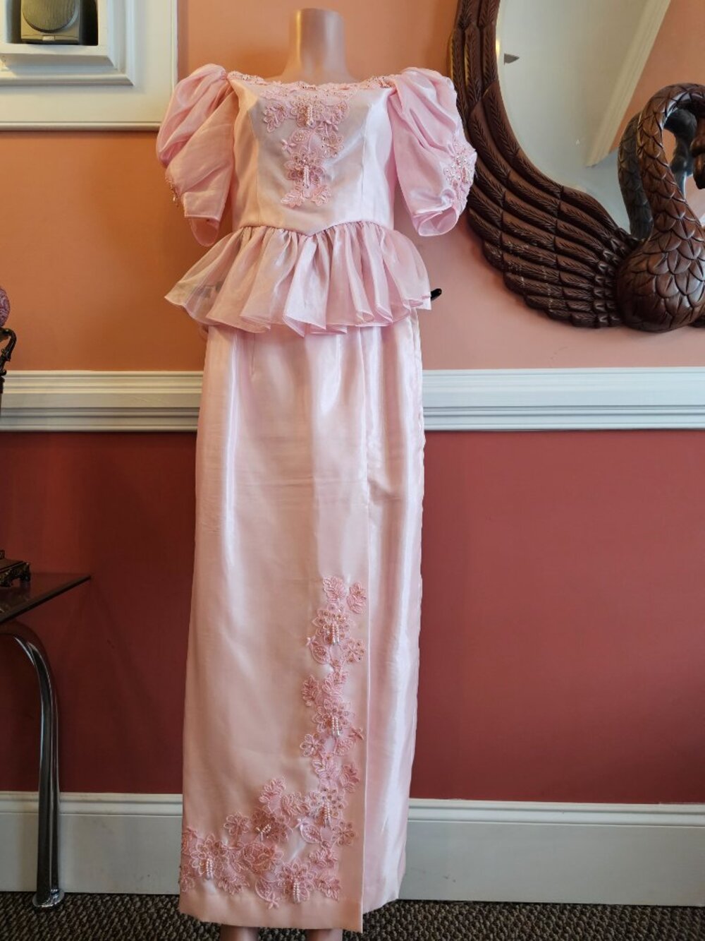 Formal dress, pink, size small